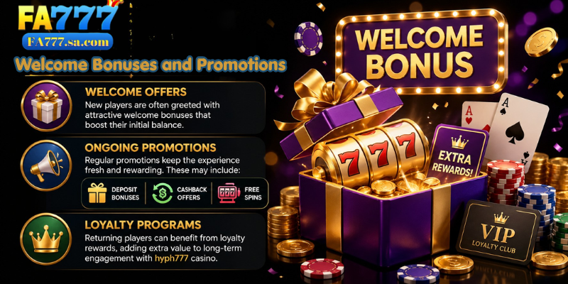 Welcome Bonuses and Promotions at jljl77 casino