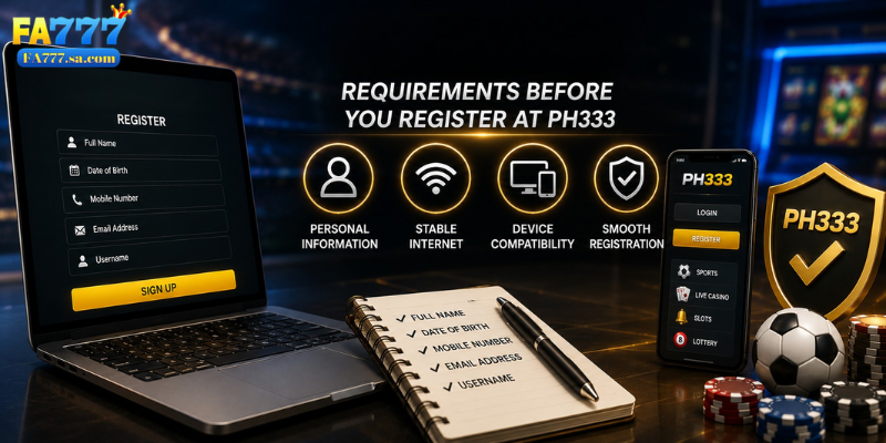Requirements Before You Register at PH333